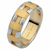 Item # 6873601E - 18 Kt Two-Tone Gold Wedding Ring
