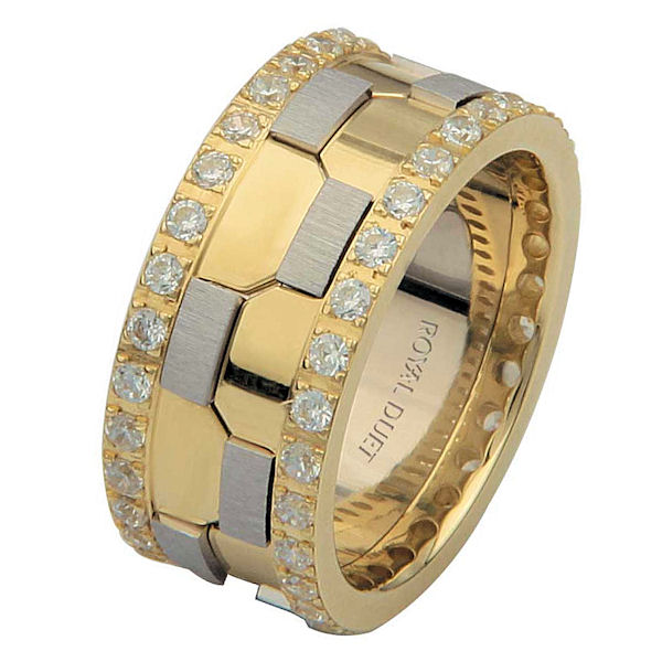 68740101DE Two-Tone Diamond Eternity Ring