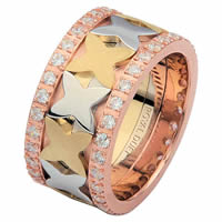 Item # 68744201DE - Tri-Color Diamond Eternity Ring
