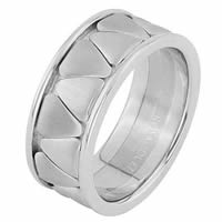 Item # 68746120WE - 18 Kt White Gold Wedding Ring