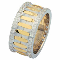 Item # 6874801D - 14 K Two-Tone Diamond Eternity Ring