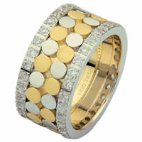 Item # 68750010D - 14 K Two-Tone Diamond Eternity Ring