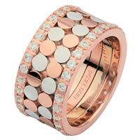 Item # 68750202D - 14 K Rose & White Gold Diamond Eternity Ring