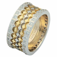 Item # 68753010D - 14 K Two-Tone Diamond Eternity Ring
