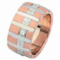 Item # 68754200DR - 14 K Rose & White Gold Diamond Eternity Ring