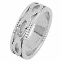 Item # 6875610WE - 18 Kt White Gold Wedding Ring