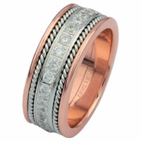 Item # 6875820DRE - Rose & White Gold Diamond Eternity Ring