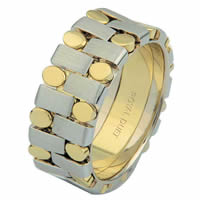 Item # 6875901E - 18 Kt Two-Tone Wedding Ring
