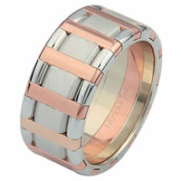 Item # 68760020R - 14 K Rose & White Gold Wedding Ring