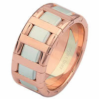 Item # 68760202RE - Rose & White Gold Wedding Ring