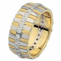 Item # 68761101D - 14 K Two-Tone Diamond Eternity Ring