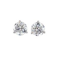 Item # 730333WE - 18K White Gold 0.33ct.  Earrings