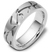 Item # A120431WE - Carved Wedding Band