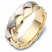 Item # A122581NA - 14K Two-Tone Braided Band