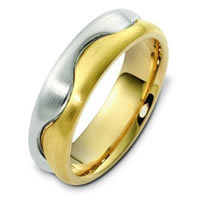 Item # A122621E - 18K Two Tone Wedding Band