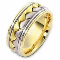 Item # A123491E - 18K Handcrafted Wedding Band