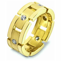 Item # A124931E - 18K Yellow Diamond Wedding Band