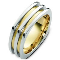 Item # A125781E - 18K Two-Tone Gold Wedding Ring