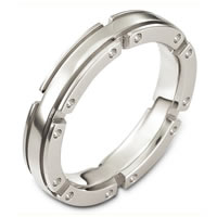 Item # A128071W - 14 Kt White Gold Wedding band
