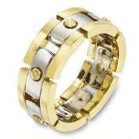 Item # A129951 - 14 Kt Two-Tone Wedding Band