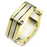 Item # A131721 - 14Kt Two-Tone Wedding Band