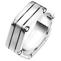 Item # A131721WE - 18 Kt White Gold Wedding Band