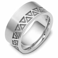 Item # B122301WE - 14 K Carved Wedding Band