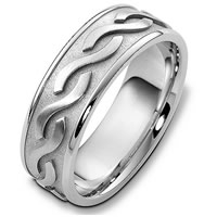 Item # B124751W - 14K White Gold Wedding Band