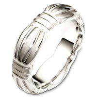 Item # B126801PD - Palladium Contemporary Wedding Band