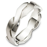 Item # B128351W - 14 Kt White Gold Wedding Band