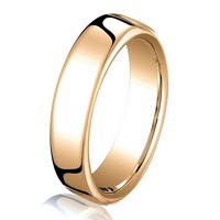 Item # B25813R - 14K Rose Gold 3.5mm Comfort Fit Wedding Band