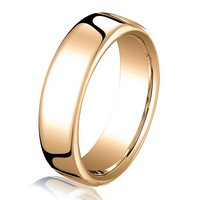 Item # B25823RE - 18 kt Rose Gold 4.5 mm Comfort Fit Wedding Ring