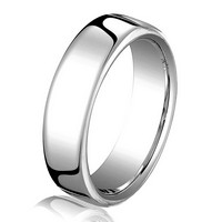 Item # B25823WE - 18 kt White Gold 4.5 mm Comfort Fit Wedding Band