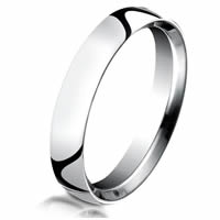 Item # B5823SW - Silver and 14 Kt Plain Wedding Band
