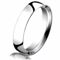 Item # B5833SW - Silver- White Gold 5.5 mm Wedding Band