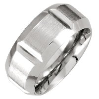 Cobalt Contemporary Wedding Rings