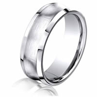 Item # B73233C - Cobalt Chrome Concaved Wedding Ring