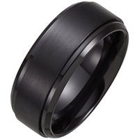 Item # B75164TI - Black Titanium Classic Wedding Band