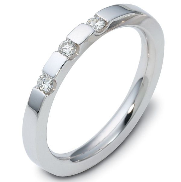 Item # C118851PP - Platinum, 2.5 mm wide, comfort fit, diamond wedding band. Diamonds are 0.12 ct tw and VS in clarity G-H in color. The finish is polished. Different finishes may be selected or specified.