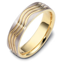 Item # C119991E - 18 Kt Two-Tone Wedding Band