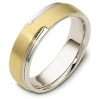 Item # C120521E - 18 Kt Two-Tone Wedding Band