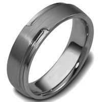 Item # C120521TI - Titanium Carved Wedding Ring