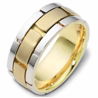 Item # C122041E - 18K Two-Tone Wedding Band.