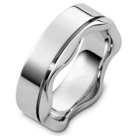 Item # C124301W - 14 Kt White Gold Wedding Band