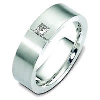 Item # C124391PD - Contemporary Palladium Diamond Wedding Band