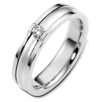 Item # C124481PD - Palladium Diamond Wedding Ring