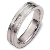 Item # C124811PD - Palladium Diamond Wedding Band