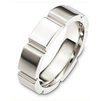 Item # C127691WE - 18 Kt White Gold Wedding Band