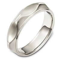 Item # C127941WE - 18Kt White Gold Wedding Band