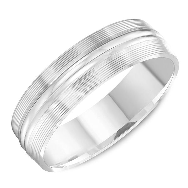 C13765W White Gold Classic Wedding Ring